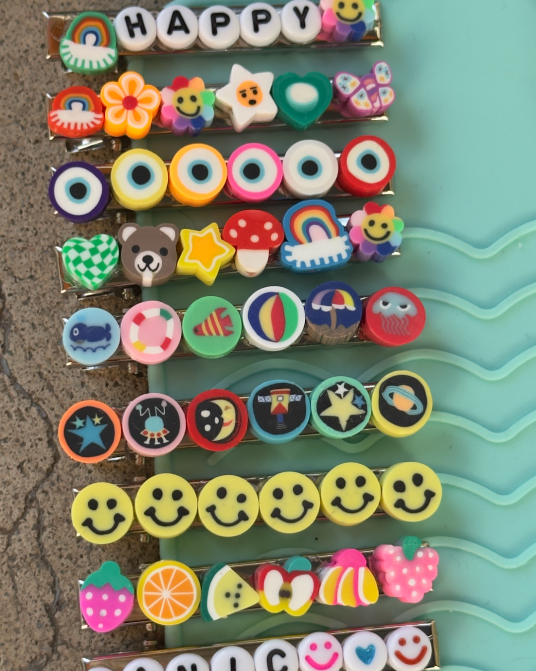 😃 Beaded Barrettes • READY TO SHIP