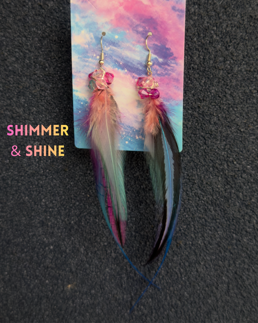 🪶 Feather Fairy Earrings • READY TO SHIP