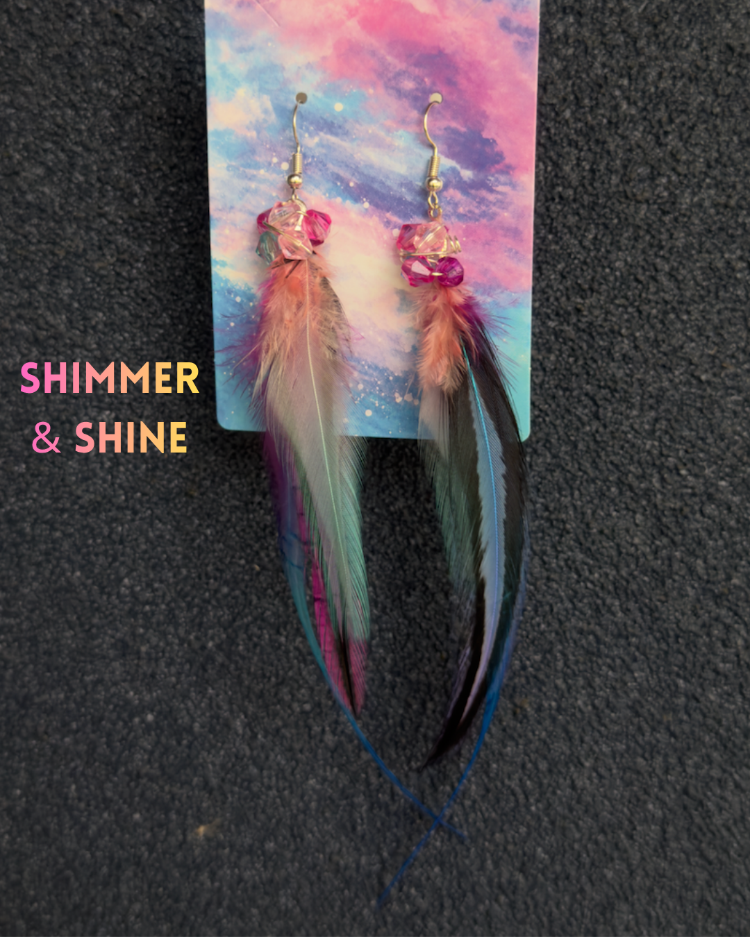 🪶 Feather Fairy Earrings • READY TO SHIP